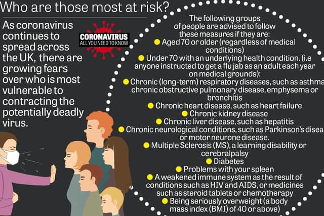 Those who are most at risk include the over 70s.