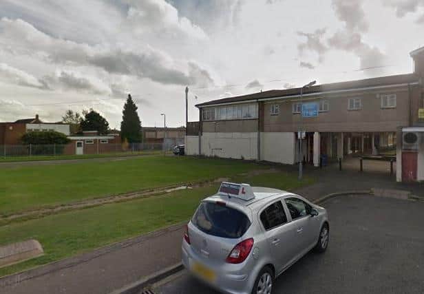 The incident happened in the area behind Pytchley Court shops