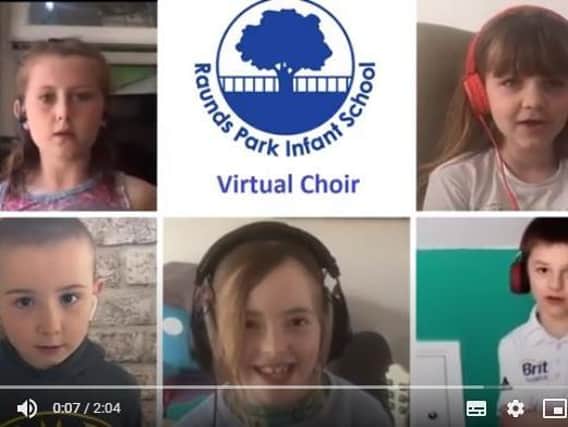 Raunds Park Infant School has put together a virtual choir