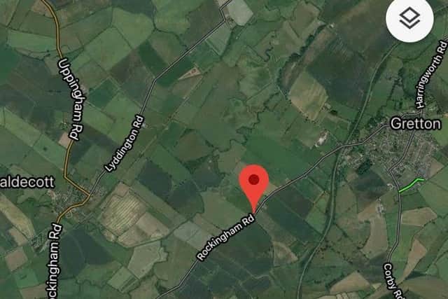 The site of the fly-tipping near Gretton