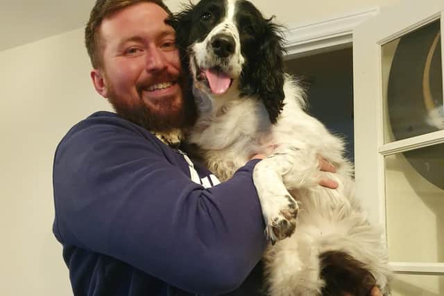 Matt Ilott of Irthlingborough with dog Milo