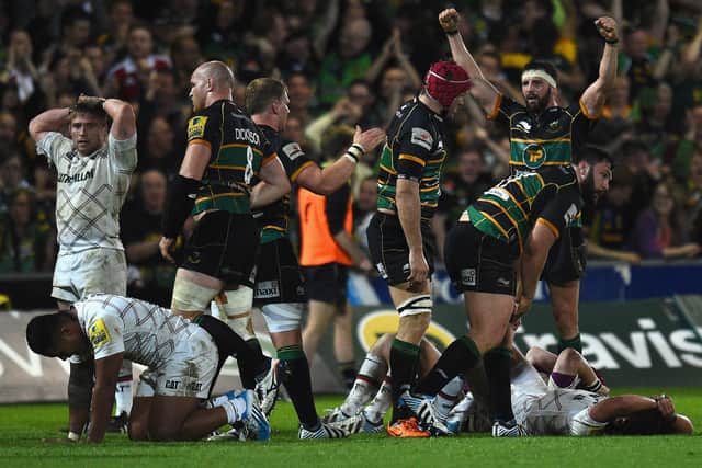 Wood was a relieved man when the final whistle blew at Franklin's Gardens