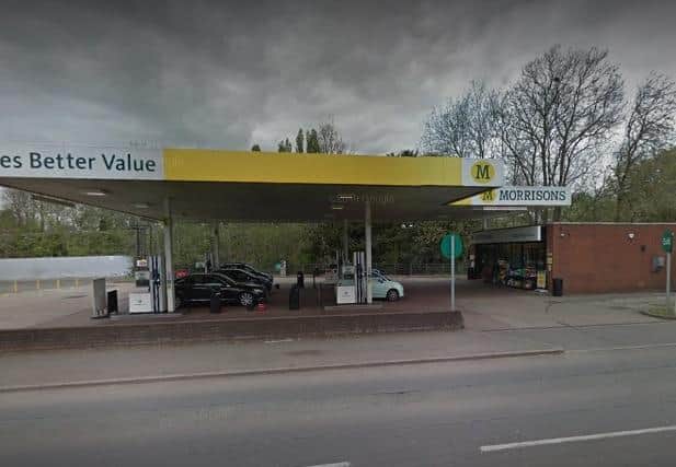 The Morrisons petrol station in Kettering.