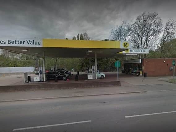 The Morrisons petrol station in Kettering.