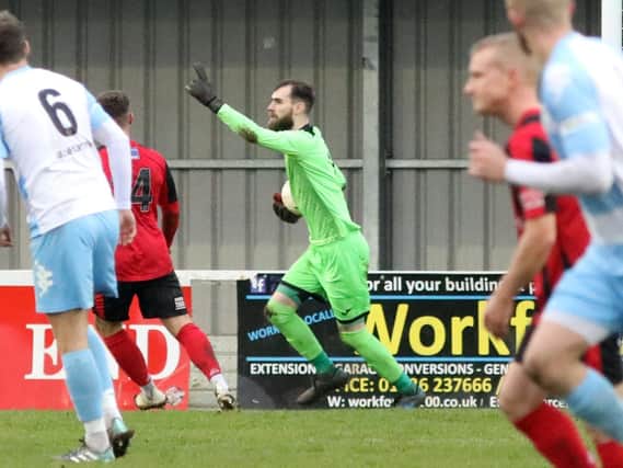 Goalkeeper Paul White has left Kettering Town after turning down a new deal. Pictures by Peter Short
