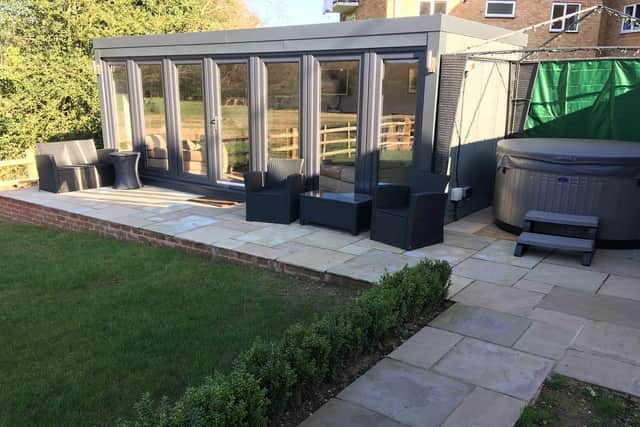 One of Booths' rental garden offices.