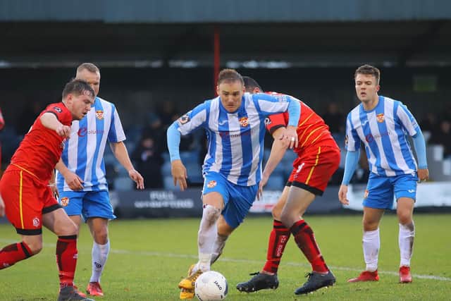 Club legend Brett Solkhon is staying with Kettering Town. Pictures by Peter Short