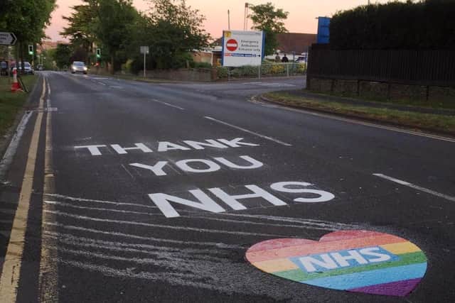 The Rothwell Road message. Credit: KGH