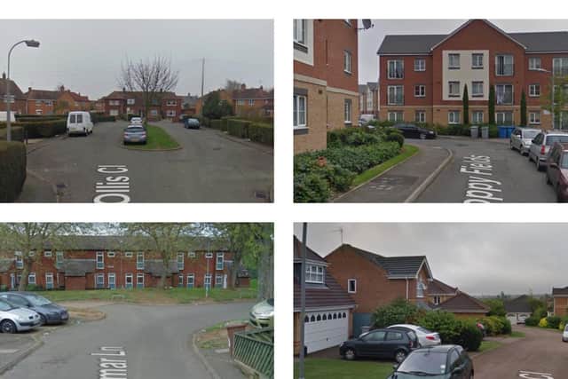 Some of the locations where would-be criminals were rounded-up this week