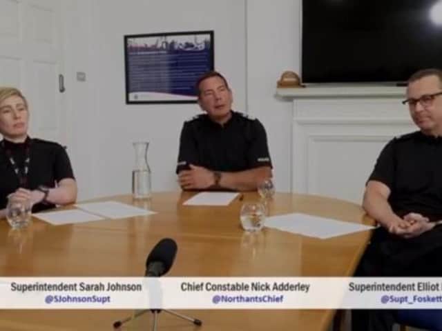 Three of the county's most senior police officers spoke to local people on a Facebook Q&A this afternoon. Northants is the only force in the country to hold this type of session.