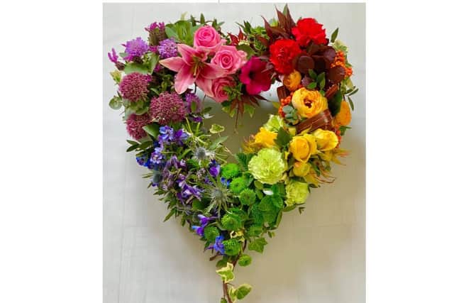 Kirsty's floral tribute to the NHS