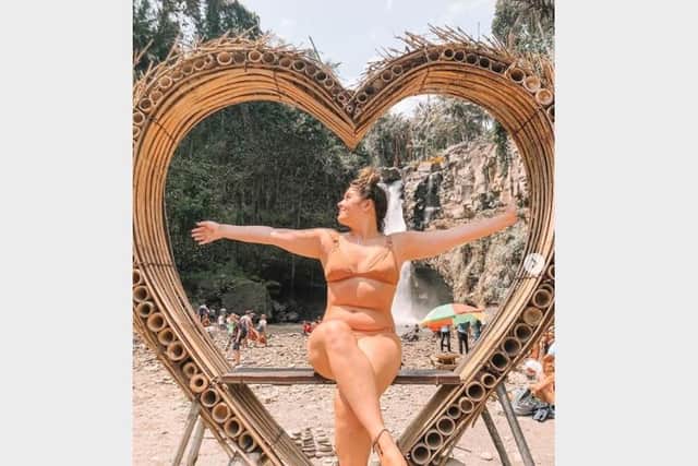Charlotte's body positivity started during this trip to Bali, where she felt really confident and wanted others to feel the same