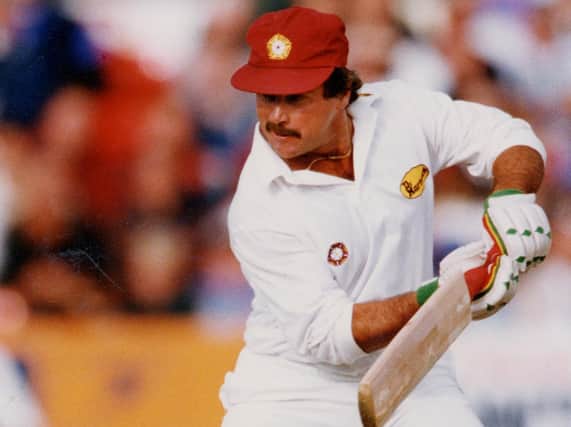 Allan Lamb in action for Northants