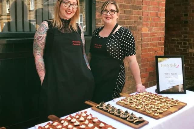 Emma and Liz set up their business in 2014 after borrowing 500 each off their husbands to expand their work space from Liz' home into a commercial kitchen.