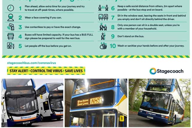 Stagecoach have issued a 10-point guide to staying safe on its buses