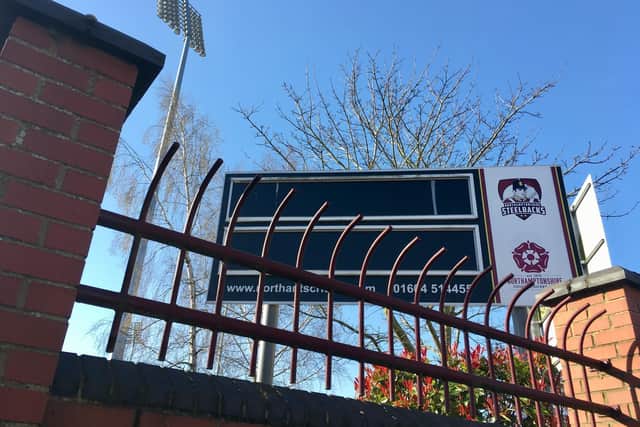The fixture boards at the County Ground remain blank