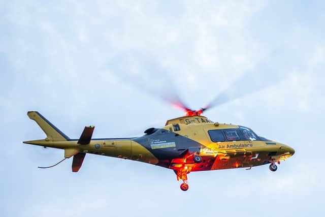 Sales from charity shops help keep the Local Air Ambulance flying