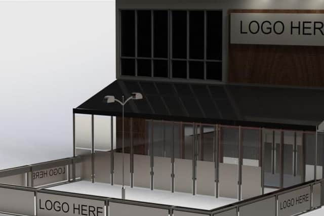 A glass-covered seating area and an outdoor section are being planned for the new premises in Queen's Square