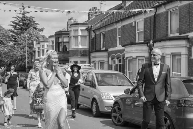 Emily Smith was surprised by a lockdown wedding in her street. Photo by Will Hackett