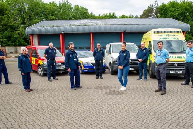 Some of the volunteers that have been supporting Northamptonshire's emergency services during the pandemic