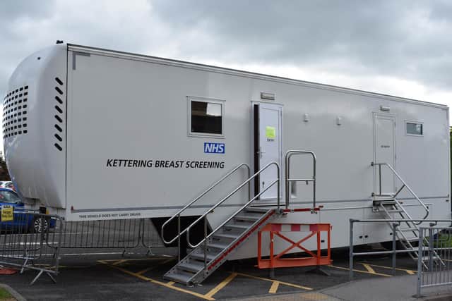 The new mobile breast screening unit at KGH