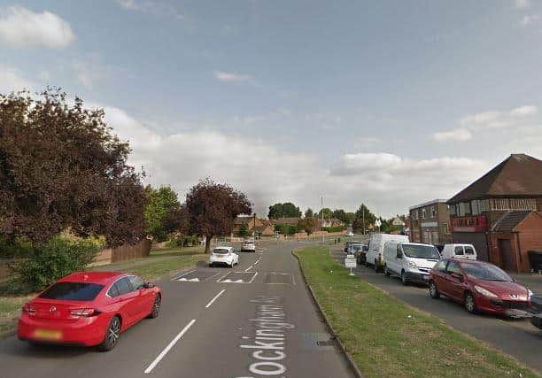 Rockingham Road, Corby. Copyright: Google