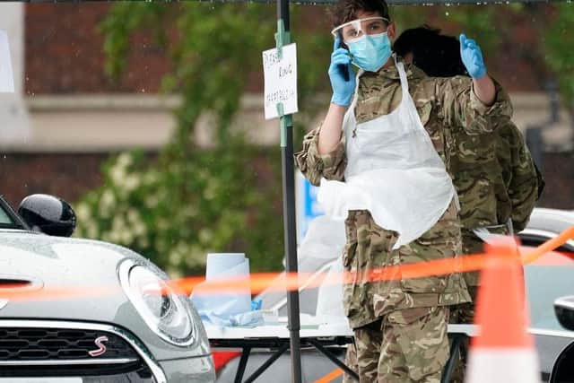 Two mobile Covid-19 testing stations are in Northamptonshire this weekend. Photo: Getty Images