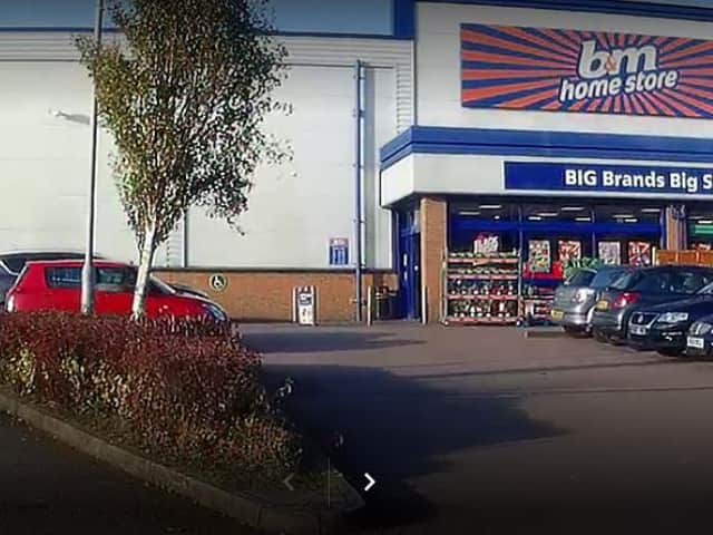 The purse was taken from the disabled bay area at B&M