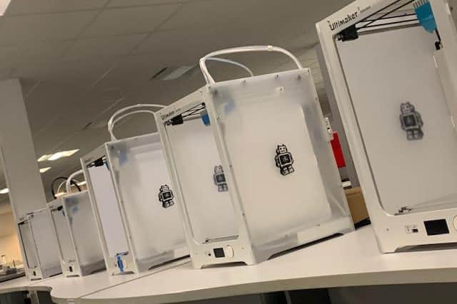3D printers across the UK joined in the drive to make PPE for frontline staff