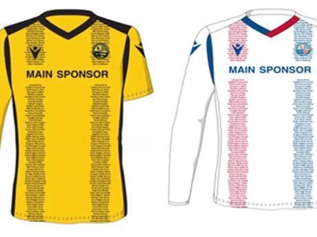 AFC Rushden & Diamonds new shirts will have names of supporters woven into the print