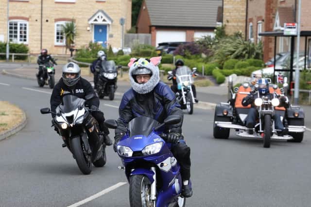 150 cars and bikes took part.