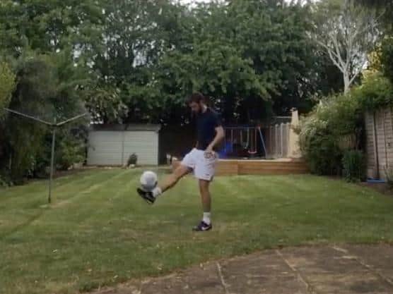 Andrew doing his #NHSKeepUpChallenge