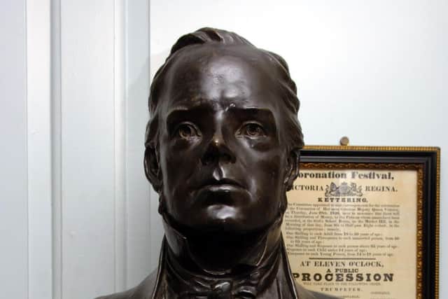 There is a bust of William Knibb in Kettering Museum and Art Gallery