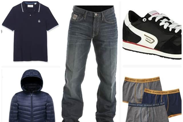 Police have released photos of clothes worn by the man found dead in Lings Wood last month. Photos: Northamptonshire Police