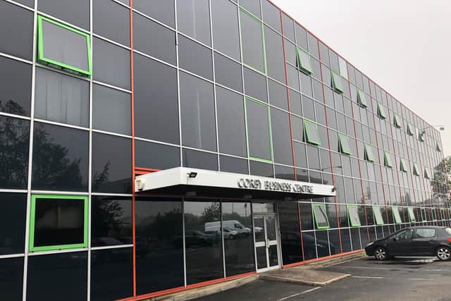 Corby business centre this morning