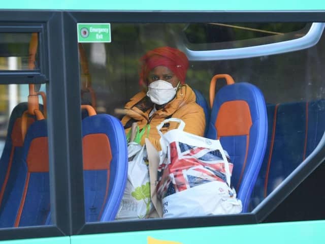 Passengers will need to wear face masks on Northamptonshire's buses from Monday. Photo: Getty Images