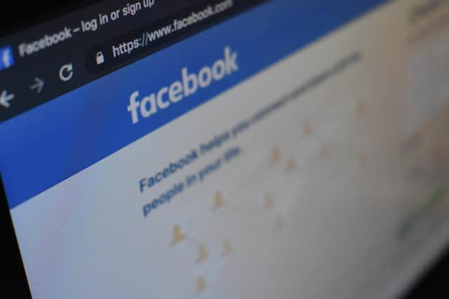 The man was targeted on Facebook.