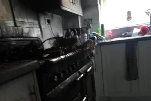 The cooker has been damaged