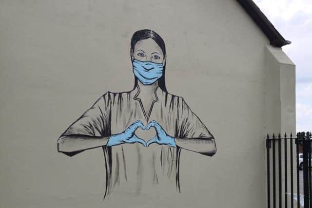 Nene Court Holdings commissioned this mural to pay tribute to the NHS