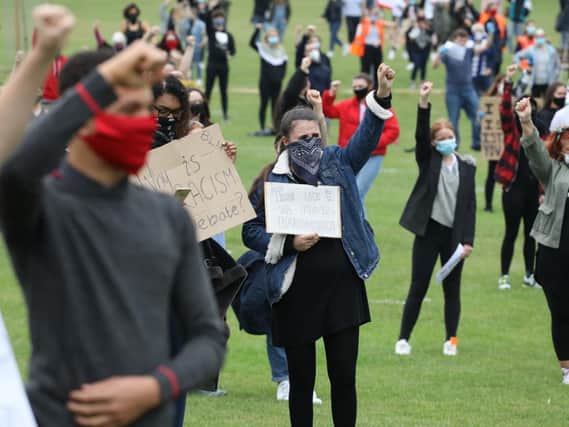 The Black Lives Matter protest in Kettering last week.