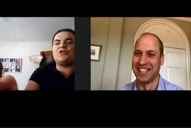 Kaydyn and Leanne chat to Prince William