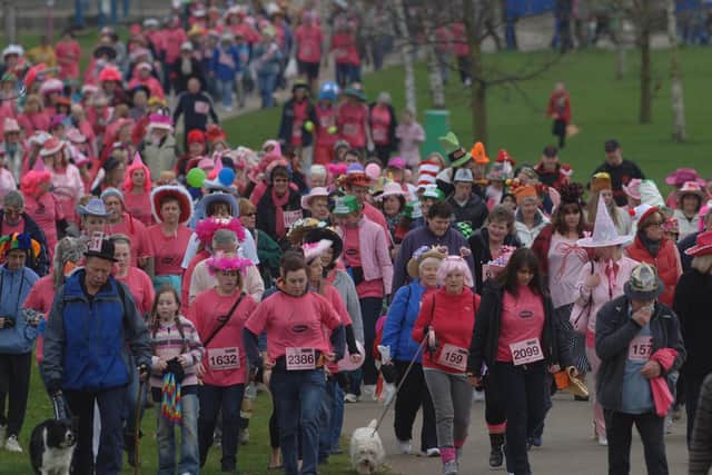 The Crazy Hats walk at Wicksteed Park in 2011