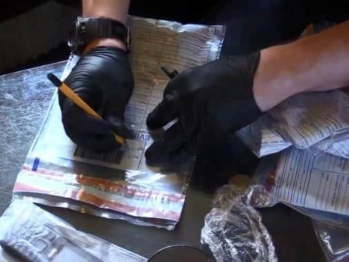 Northamptonshire's drugs squad seized 116 cannabis plants during a raid in Dallington. Photo: Northamptonshire Police