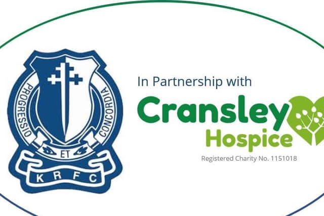 Kettering Rugby Football Club and Cransley Hospice have teamed up