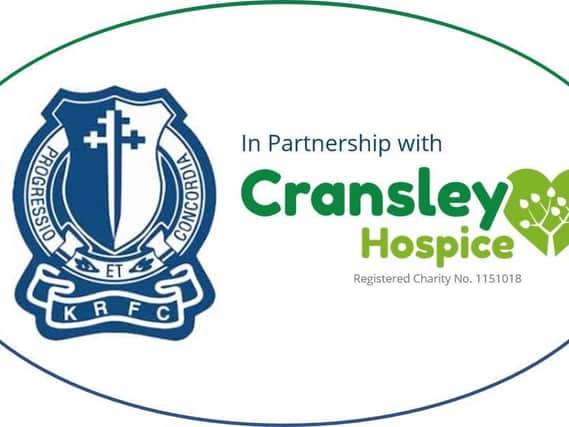 Kettering Rugby Football Club and Cransley Hospice have teamed up