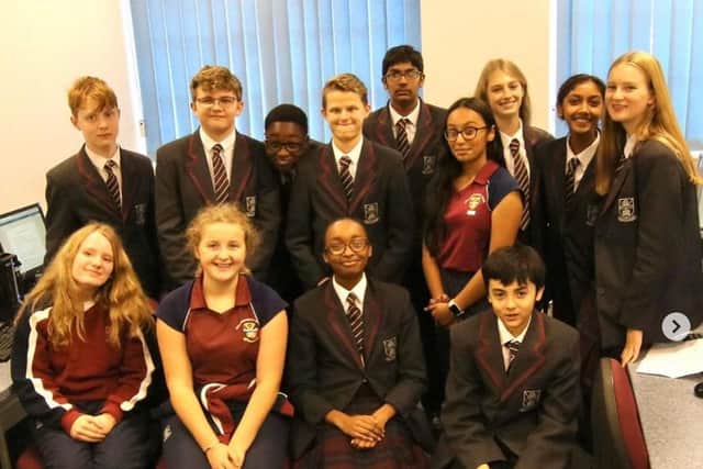 Team Empneo from Wellingborough School before lockdown