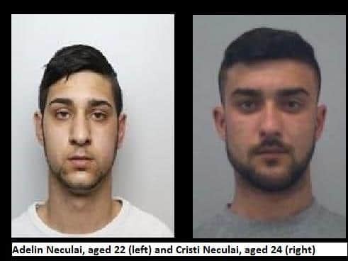 Adelin Neculai (left) and Cristi Neculai (right)