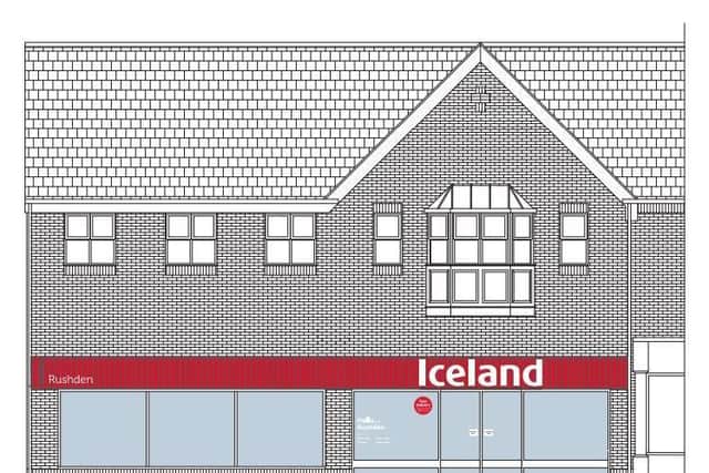 Iceland Foods Ltd has applied for new signs at the former Store Twenty One unit in Rushden High Street