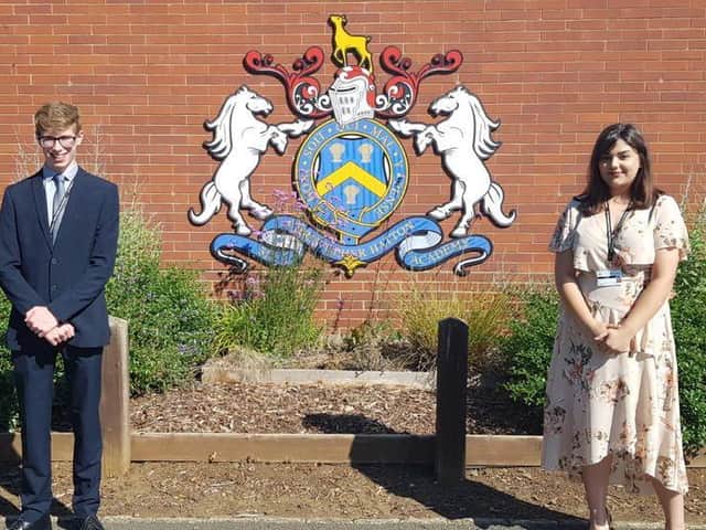 Aidan Youngman and Arpana Kumari are the new head boy and head girl at Sir Christopher Hatton Academy in Wellingborough