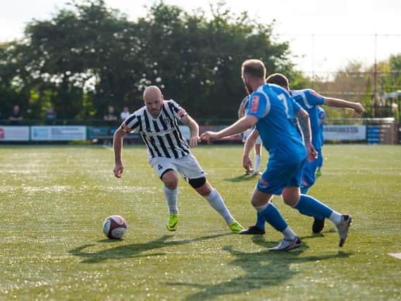 James Clifton scored twice as Corby Town beat Histon 5-3 at Steel Park. Picture by Jim Darrah